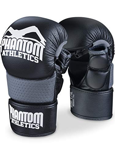 Guantes Phantom MMA RIOT - Protección óptima para el combate - Seguridad adicional para el pulgar y la muñeca - Mango abierto ...